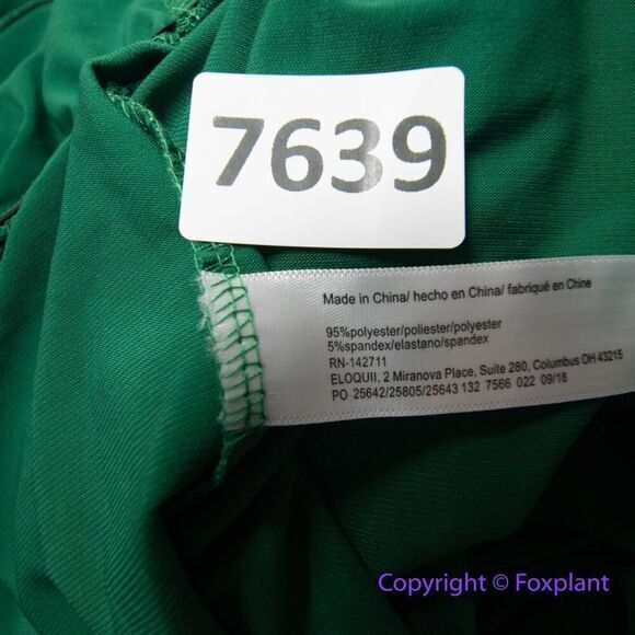 New! Eloquii Tie Front Knit‎ Jumpsuit green, plus size 20 - Picture 16 of 16